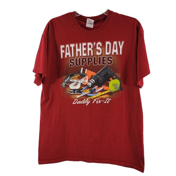 Gildan Men’s Father’s Day Supplies Tee - Daddy Fix-it T-shirt - Size Large - Picture 6 of 9
